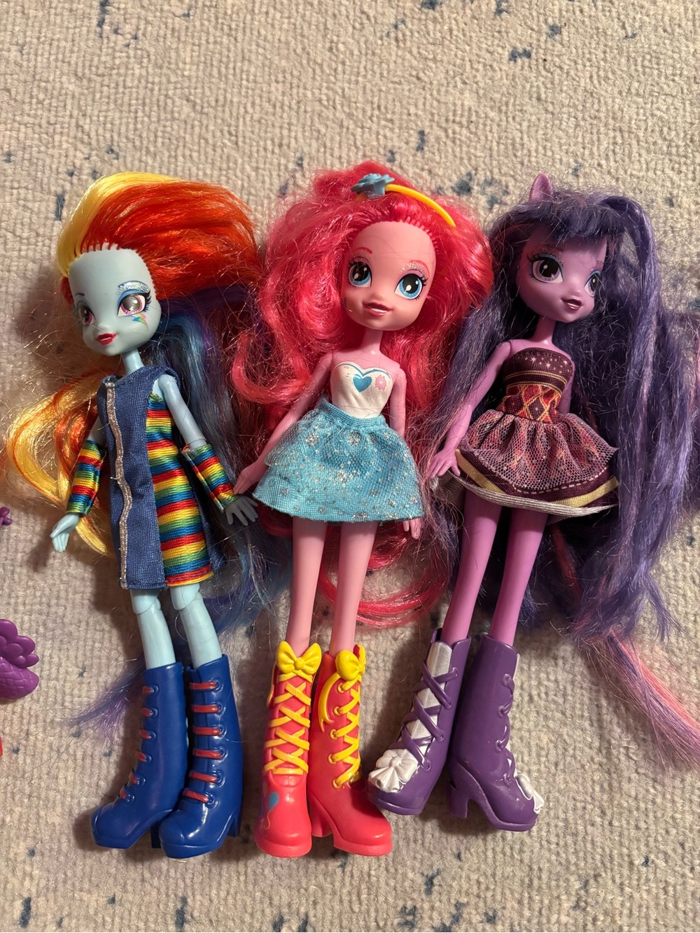 My Little Pony Equestria Girls Dolls - Rainbow Dash, Pinkie Pie and Twilight